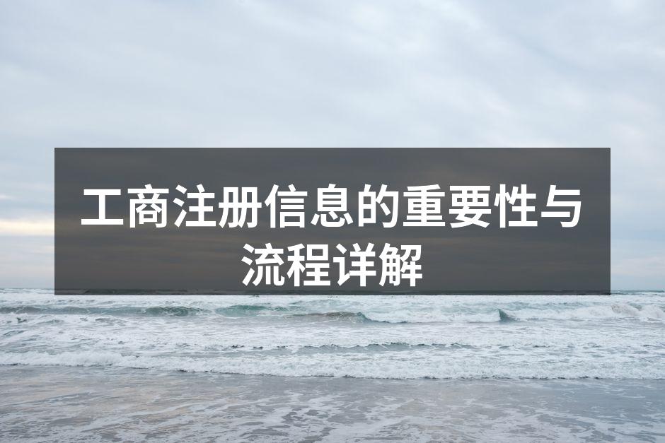 工商注册信息的重要性与流程详解